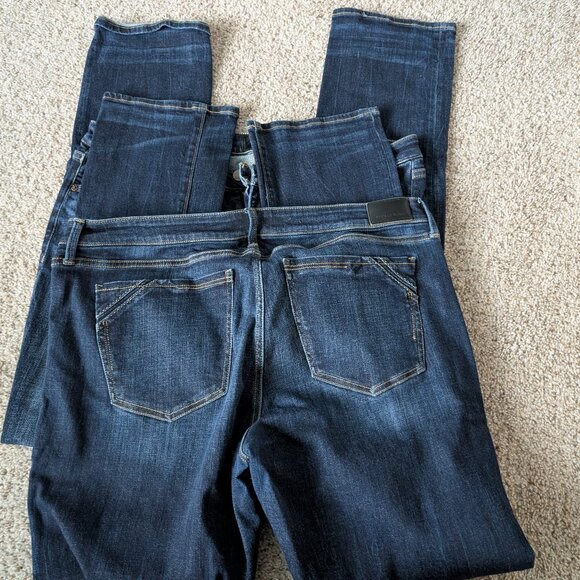 Lot 2 pair Buckle Black straight Stretch Jean 36 x 34 - Picture 7 of 11